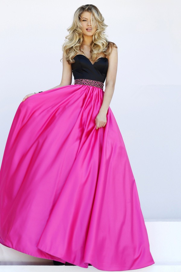 Pink And Black Formal Dress on Sale, 54 ...