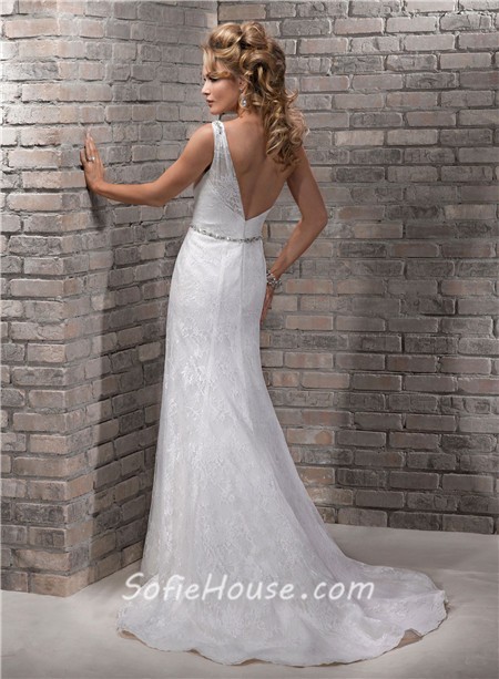 Swarovski Crystal and Lace Wedding Dress