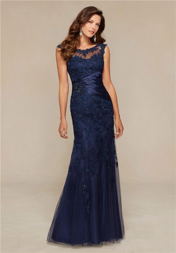 special occasion navy blue dress