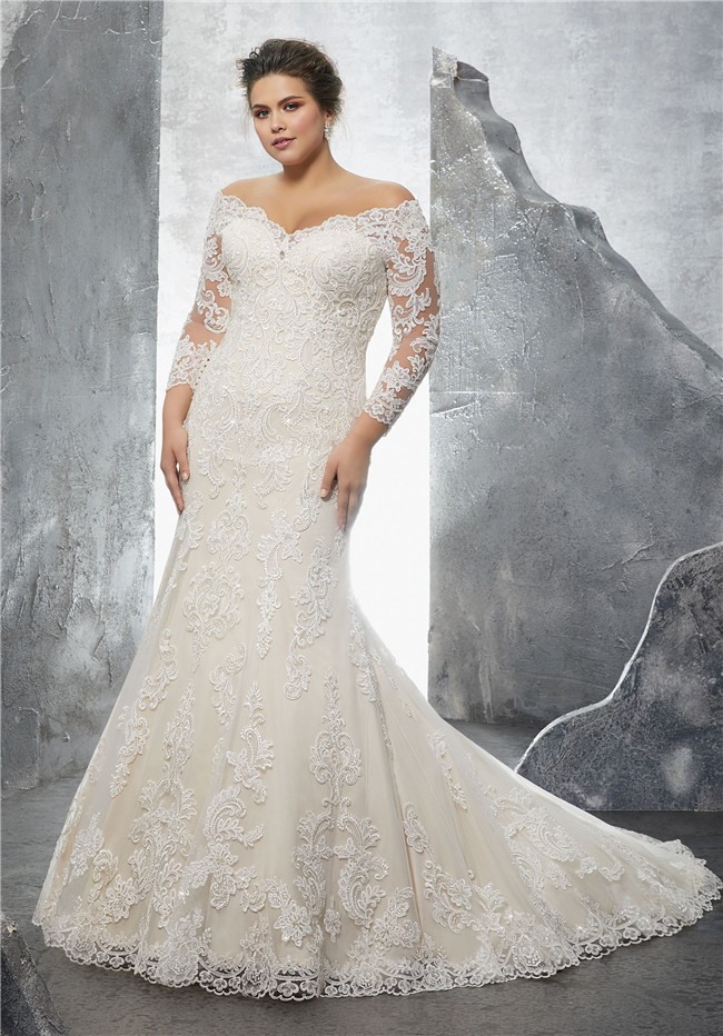 Plus Size Wedding Dresses With Sleeves Best 10 Plus Size Wedding Dresses With Sleeves Find The