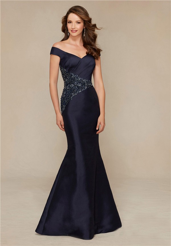 special occasion navy blue dress