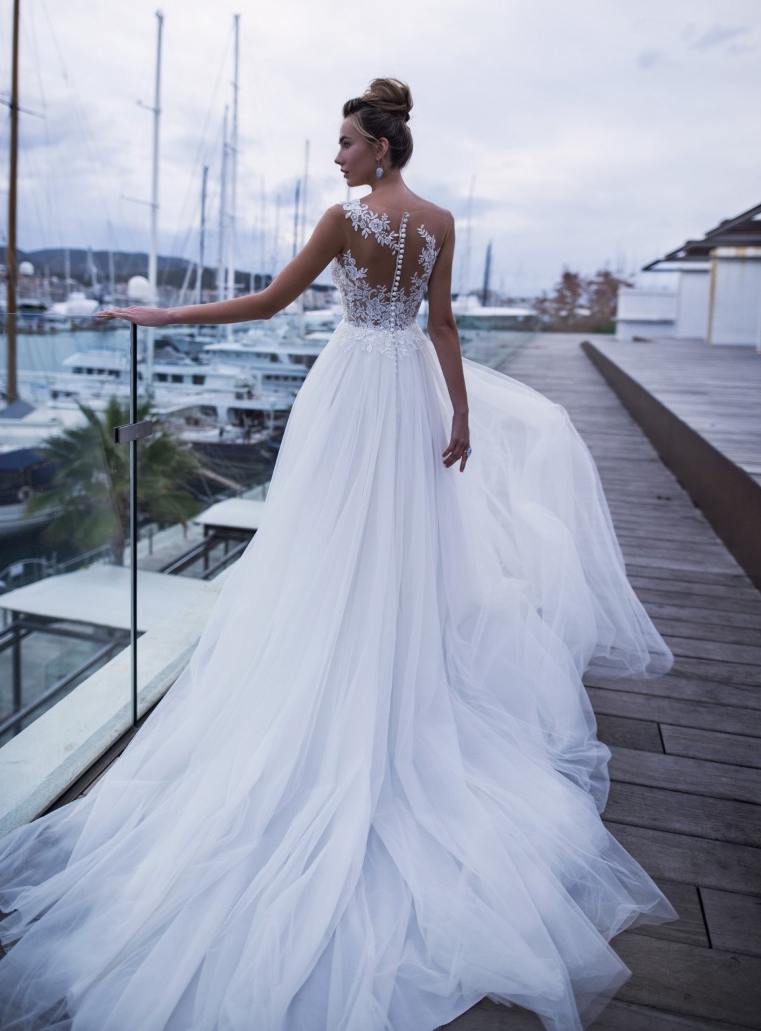 Amazing Lace Illusion Wedding Dress of all time Learn more here 