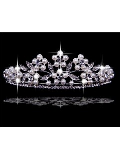 Vintage Pearls Tiaras and Crowns For Wedding