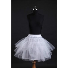 Ball Gown Knee Length Short White Net Crinoline Slip Petticoat
