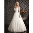 A Line Princess Strapless Sweetheart Vintage Lace Wedding Dress With Beading