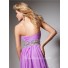 A Line Princess Sweetheart Long Purple Lilac Flowy Chiffon Prom Dress With Beading