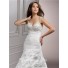 A Line Sweetheart Corset Back Beaded Taffeta Wedding Dress With Detachable Straps