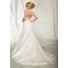 A Line Sweetheart Lace Beaded Crystal Wedding Dress With Bolero Jacket