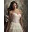 A Line Sweetheart Lace Wedding Dress With Beading Ruched Belt