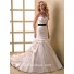 A Line Sweetheart Ruched Satin Wedding Dress With Detachable Black Sash