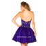 A Line Sweetheart Short/ Mini Purple Beaded Homecoming Prom Dress With Belt