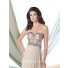 A Line Sweetheart Taupe Chiffon Beaded Mother Of The Bride Formal Occasion Evening Dress
