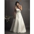 A line sweetheart court train designer royal embroidery wedding dresses for plus size