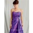 A line sweetheart floor length purple taffeta mother of the bride dress with jacket