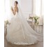Ball Gown Sweetheart Feather Neckline Low Back Tulle Wedding Dress With Crystals Sash