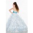 Ball Gown Halter Long White Pink Tulle Beaded Little Girl Prom Dress With Sash