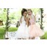 Ball Gown High Neck Keyhole Back Short Mint Green Tulle Lace Prom Dress With Collar