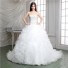Ball Gown Strapless Embroidery Satin Organza Ruffle Corset Wedding Dress