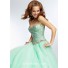 Ball Gown Strapless Sweetheart Neckline Pink Tulle Beaded Prom Dress Lace Up Back