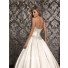 Ball Gown Strapless Sweetheart Satin Ruched Wedding Dress With Beading Pearls