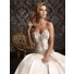 Ball Gown Strapless Sweetheart Satin Ruched Wedding Dress With Beading Pearls