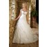 Ball Gown Sweetheart Corset Organza Ruffle Layered Wedding Dress Crystals Bolero Jacket