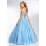 Ball Gown Sweetheart Neckline Light Pink Tulle Sequin Beaded Prom Dress Lace Up Back
