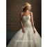 Ball Gown Sweetheart Organza Wedding Dress With Sparkle Sequins Applique