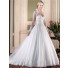 Ball Gown Sweetheart Tulle Lace Pearl Beaded Wedding Dress With Long Sleeve Jacket