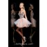 Ball Sweetheart Short Coral Satin Tulle Crystal Beading Sweet 16 Cocktail Prom Dress