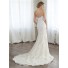 Beautiful Mermaid Sweetheart Applique Lace Corset Wedding Dress With Detachable Straps
