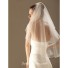 Beautiful Two layer Ivory Tulle Wedding Bridal Veil With Beaded