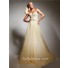 Best Sweetheart Long Champagne Chiffon Evening Prom Dress With Beading Crystals