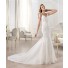 Classic Fitted Mermaid V Neck Open Back Lace Wedding Dress With Straps