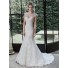 Classic Mermaid Sweetheart Lace Wedding Dress With Detachable Straps Cap Sleeves