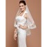 Classic Two Layer Elbow Tulle Lace Wedding Bridal Veil