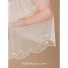 Classic Two Layer Tulle Beaded Wedding Bridal Veil