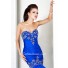 Designer Mermaid Sweetheart Long Royal Blue Chiffon Beading Evening Wear Dress