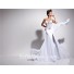 Designer Princess Sweetheart Long White Chiffon Corset Prom Dress Beading Flowers