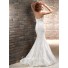 Elegant Fitted Mermaid Sweetheart Lace Wedding Dress With Corset Back