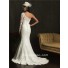 Elegant Slim Mermaid One Shoulder Lace Wedding Dress With Sleeve Buttons