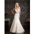 Elegant Slim Mermaid Sweetheart Satin Lace Wedding Dress With Crystal Pearl Belt