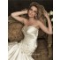 Elegant mermaid sweetheart sweep train ivory satin plus size wedding dress