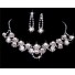 Elegant pearl Wedding Bridal Jewelry Set,Including Necklace And Earrings