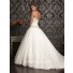 Exquisite Ball Gown Sweetheart Organza Satin Corset Wedding Dress With Swarovski Crystals
