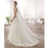 Fairy Tale Princess A Line V Neck Tulle Organza Petal Wedding Dress With Straps
