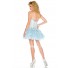 Fashion Ball Strapless Short/ Mini Light Blue Feather Beaded Homecoming Cocktail Dress