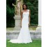 Fashion Sheath One Shoulder Chiffon Garden Beach Wedding Dress With Ruching