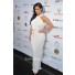 Fashion Unusual Long kim kardashian white dress With Sash