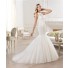 Fit And Flare Mermaid Scoop Neck Sleeveless Lace Tulle Wedding Dress
